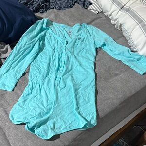 PINK Victoria's Secret Aqua Pajama Romper